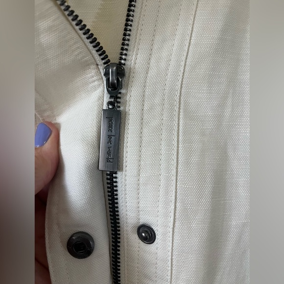 Peace Love World linen cream utility jacket - Picture 6 of 9